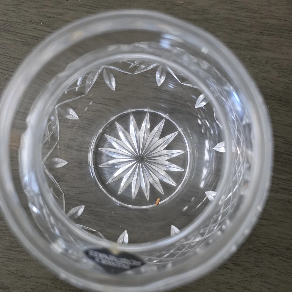 This is an Edinburgh Crystal Rose Bowl, Star of Edinburgh Pattern